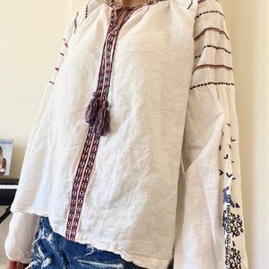 Maje Beautiful bohemian blouse with ethnic